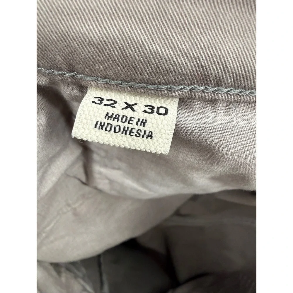 Flint and Tinder 365 Pants Mens 32x30 Taupe Slim Fit Stretch Chino Trousers